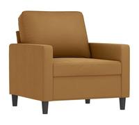 vidaXL Fauteuil TV Velours 60 cm Marron