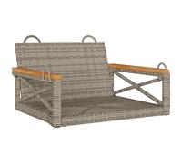 vidaXL Fauteuil suspendu Gris 63x62x40 cm Poly rotin