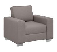 vidaXL Fauteuil Taupe - 59 cm Tissu