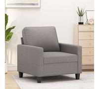 vidaXL Fauteuil Taupe 60 cm Tissu