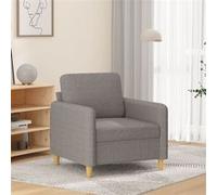 vidaXL Canapé 2 places Causeuse Tissu Marron