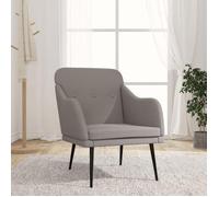 vidaXL Fauteuil Taupe 63x76x80 cm Tissu, fauteuil relax, fauteuil de salon, chaise de chambre à coucher, chaise longue, 351479