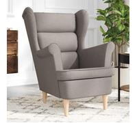 vidaXL Fauteuil taupe 74x84x100 cm tissu, fauteuil relax, fauteuil de salon, chaise de chambre à coucher, chaise longue, 4016901