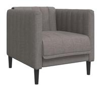 vidaXL Fauteuil taupe tissu372600 – avec accoudoirs et dossier, pieds