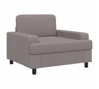 vidaXL Fauteuil Taupe Tissu
