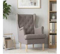 vidaXL fauteuil Taupe tissu 42029923