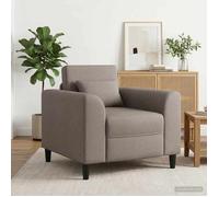 vidaXL Fauteuil Taupe Tissu 42042460