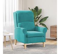 vidaXL Fauteuil Turquoise Turquoise Tissu Standard Ergonomique