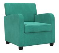 vidaXL Fauteuil Turquoise Velours