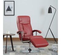 Vidaxl Fauteuil Tv Rouge Bordeaux Similicuir Rouge