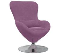 vidaXL Fauteuil Œuf en Velours Pourpre