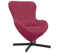 Fauteuil ?Uf Vidaxl En Velours Rouge Vin Rouge