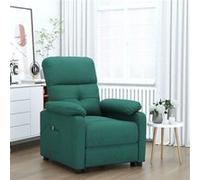 vidaXL Fauteuil verstelbaar elektrisch tissu donkergroen Vert G