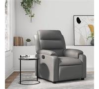 vidaXL Fauteuil inclinable 373489 Similicuir Gris