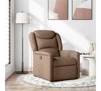vidaXL Fauteuil verstelbaar stof bruin4015600 Marron G