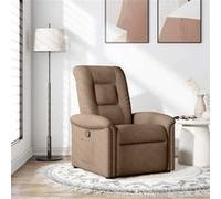 vidaXL Fauteuil verstelbaar stof bruin4015620 Marron G