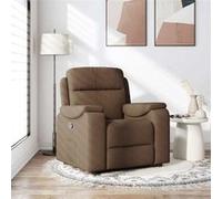 vidaXL Fauteuil inclinable 4015684 Tissu Marron