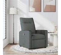 vidaXL Fauteuil inclinable 4104826 – Tissu Gris foncé