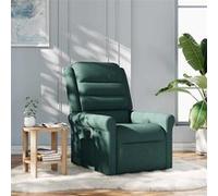 vidaXL Fauteuil verstelbaar stof donkergroen4015642 Vert G