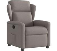 Vidaxl Fauteuil Inclinable Taupe Tissu