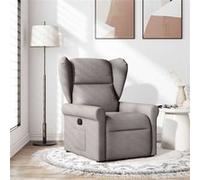 vidaXL Fauteuil verstelbaar stof taupe4015663 Taupe G