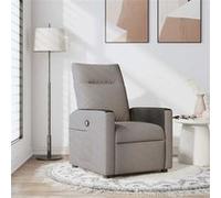 vidaXL Fauteuil verstelbaar stof taupe4104830 Taupe G