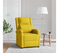 vidaXL Fauteuil verstelbaar tissu geel Jaune G