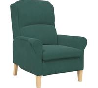 vidaXL Fauteuil vert foncé 76 x 94 x 102 cm velours