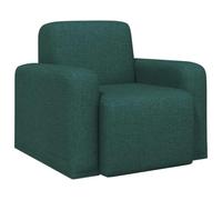 vidaXL Fauteuil Vert foncé Tissu, Fauteuil Chic, Assise Moderne pour Salon et Chambre, Confort dans Un Tissu Douillet, Chaise relaxante