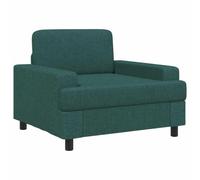 vidaXL Fauteuil Vert foncé Tissu