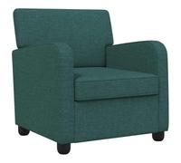 vidaXL Fauteuil Vert foncé Tissu