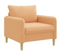 vidaXL Fauteuil XL Beige Bouclé