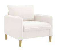 vidaXL Fauteuil XL Blanc Bouclé