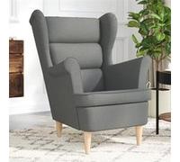 Fauteuil xx cm tissu gris foncé