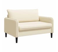 vidaXL Fauteuil XXL Crème Velours