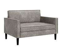 vidaXL Fauteuil XXL Gris Clair Simili Daim