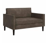 vidaXL Fauteuil XXL Gris foncé Simili Daim