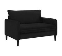 vidaXL Fauteuil XXL Noir Velours