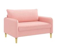 vidaXL Fauteuil XXL Rose Bouclé