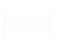 vidaXL Feldzaun 0.8x100 m Verzinkter Stahl