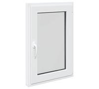 vidaXL Fenêtre de cave RISOR 60x80 cm PVC/verre Blanche – Isolation thermique & acoustique