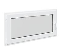 vidaXL Fenêtre de sous-sol RISOR 120 x 60 cm PVC et verre blanc – isolation thermique, insonorisée