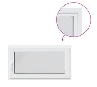 vidaxl risor Joint de fenêtre de sous-sol 110 x 70 cm en PVC avec double vitrage thermique en forme de U Deux modes de ventilation