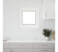 vidaXL Fenêtre de sous-sol« RISOR » 50 x 50 cm oscillo-battante DIN gauche blanche