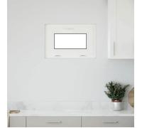 vidaXL Fenêtre de sous-Sol RISOR 60 x 40 cm PVC et Verre Blanc, Conception de sous-Sol Moderne, Installation de fenêtre rectangulaire, fenêtres PVC durables pour lumière et Ventilation