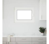 vidaXL Fenêtre de sous-sol« RISOR » 80 x 50 cm oscillo-battante DIN gauche blanche