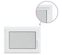 vidaXL Fenêtre de sous-sol« RISOR » 80 x 70 cm oscillo-battante DIN gauche blanche