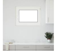RISOR Fenêtre de cave Manuel Anthracite 80x70cm PVC et Verre, Conception de Fenêtre Moderne pour Sous-Sols, Verre PVC Durable, économe en énergie, Isolation Thermique Insonorisée