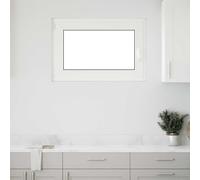 vidaXL Fenêtre de sous-sol« RISOR » 90 x 50 cm oscillo-battante DIN gauche blanche