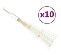 vidaXL Feux d'artifice de Noël d'extérieur 10 pcs Blanc 20 cm 1400 LED Blanc G